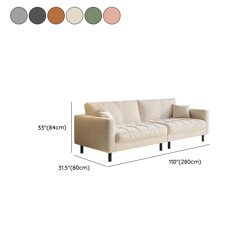 Tear Resistant Standard Sofa with Pu Upholstery in Grey/Light Green/Auburn - image 19