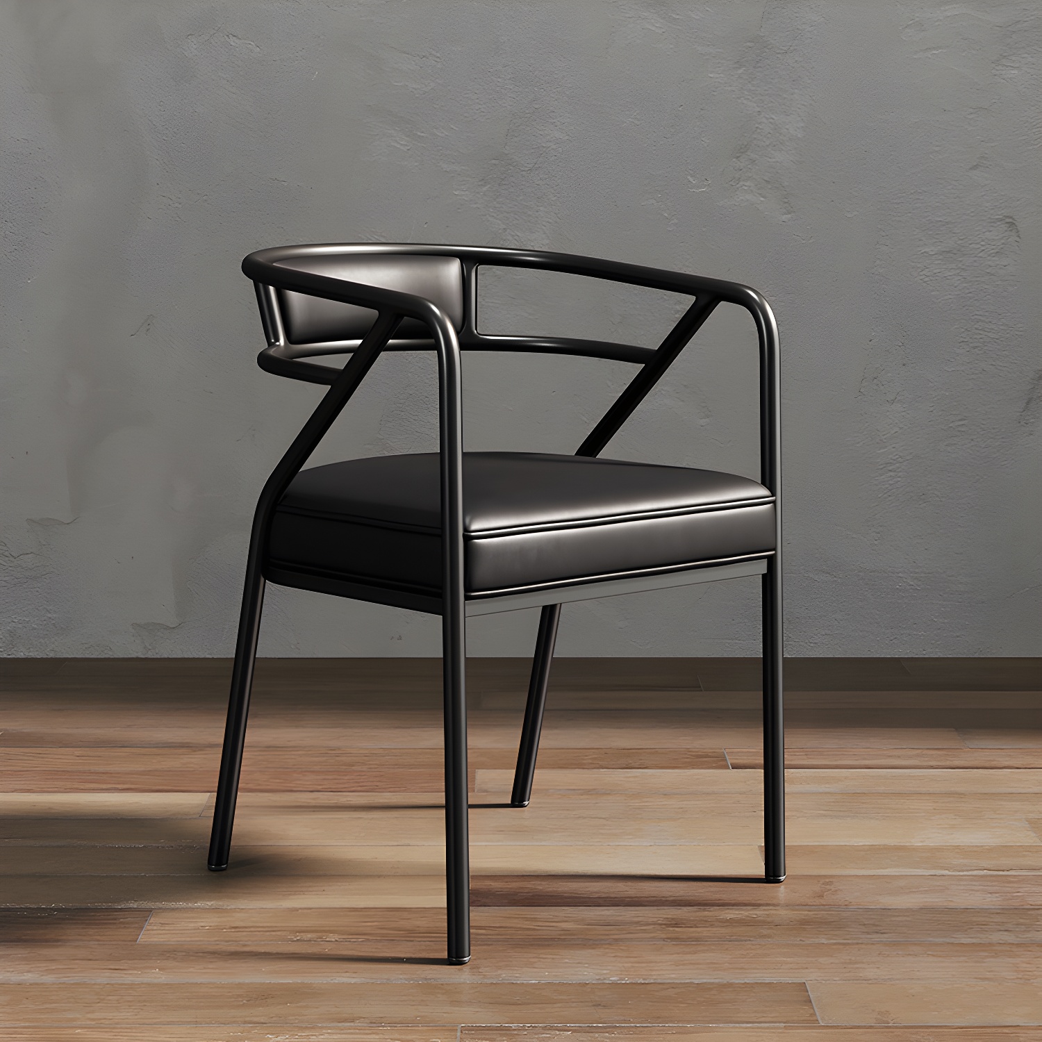 Glam Dining Chair Open Back Upholstered Dining Side Chair with Metal Legs - image 9