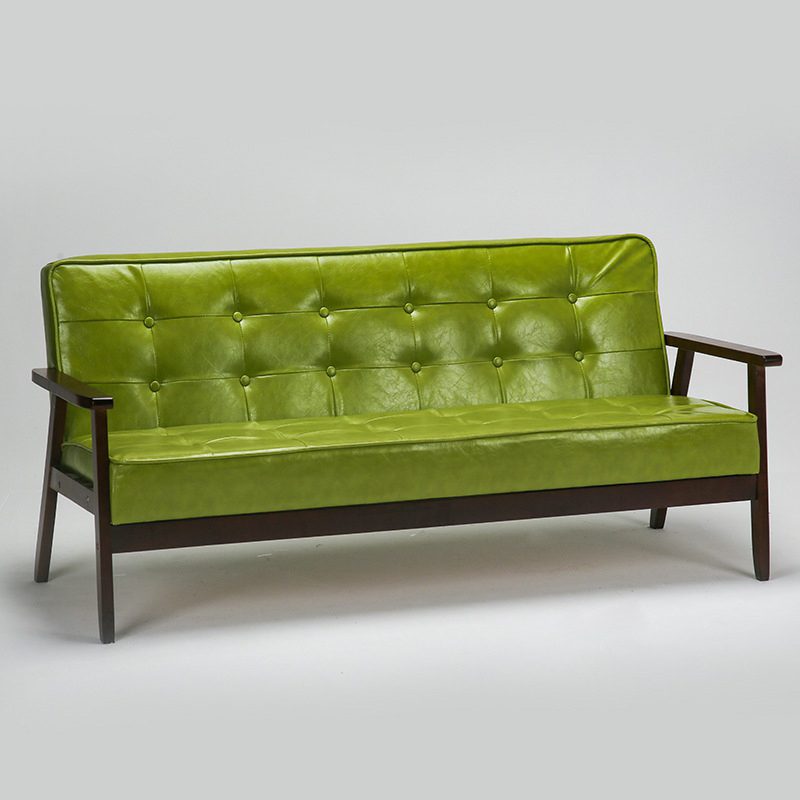 Modern Wood Frame Tufted Back Sofa with Cotton Seat Sleek and Stylish Seating - image 7