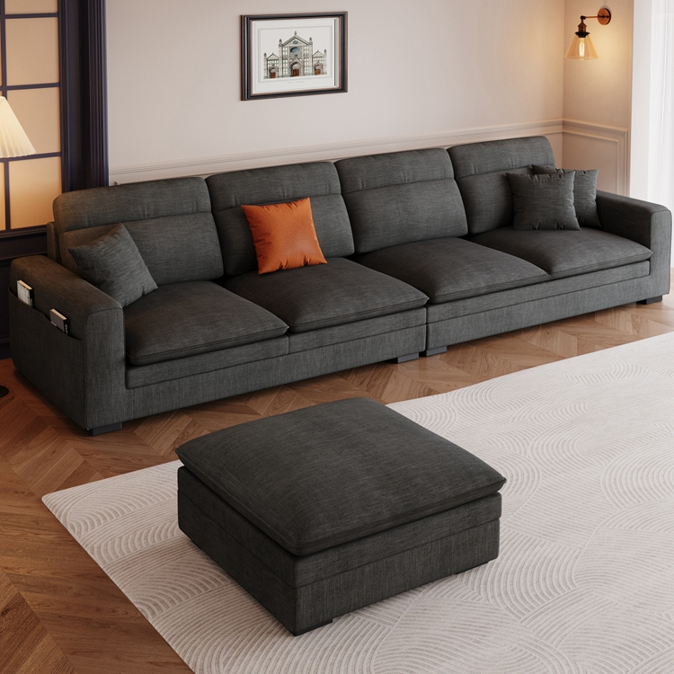 L-Shape/Straight Sofa Recliner/Sofa Couch with Concealed Support and Pine Wood Frame - image 14