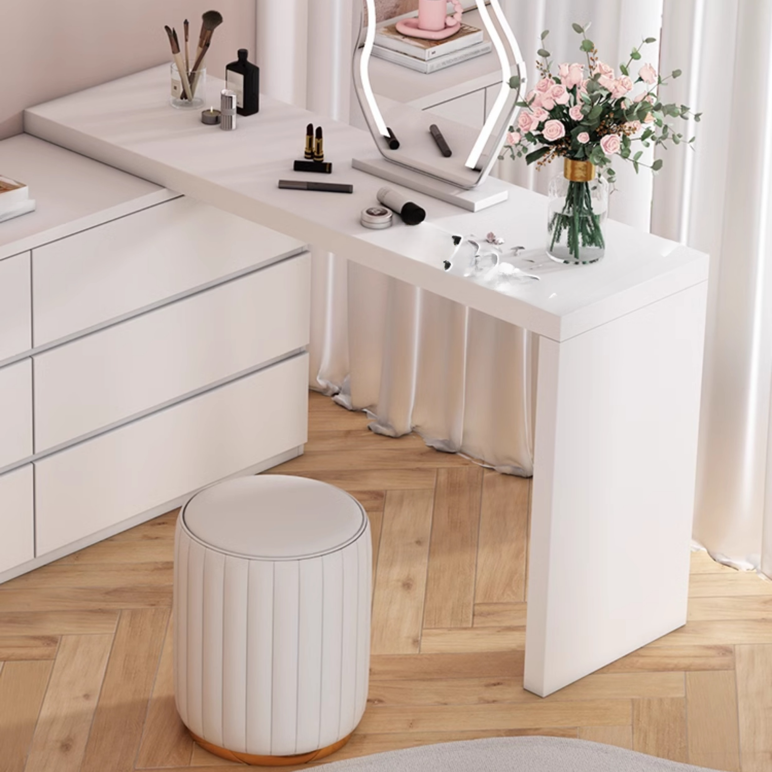 4 Tiers/3 Tiers/5 Tiers Cube Console Dresser/Lingerie Chest for Entry in a Scandinavian Style - image 11