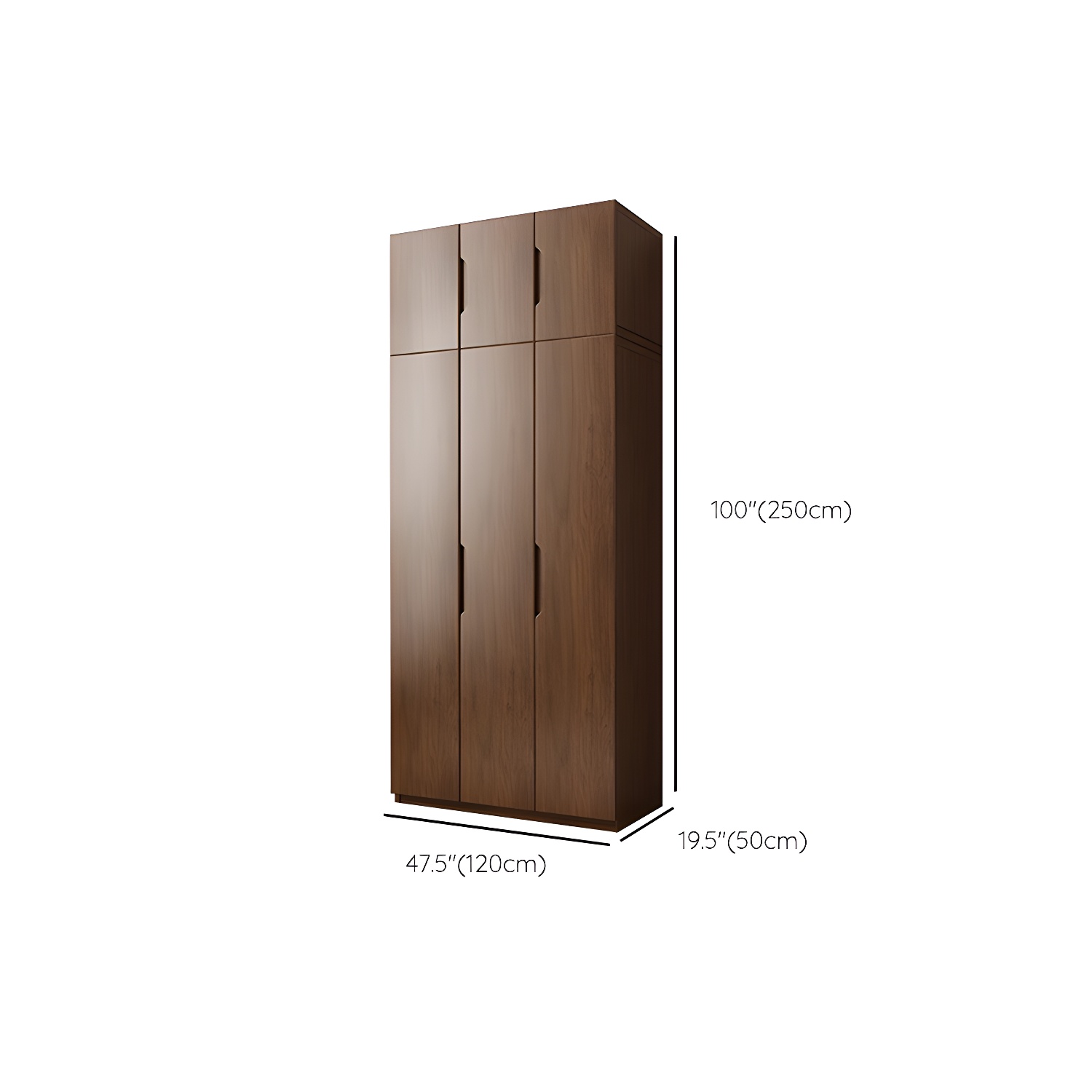 Contemporary Oak Solid Wood Wardrobe Freestanding Multifunctional Wardrobe - image 30