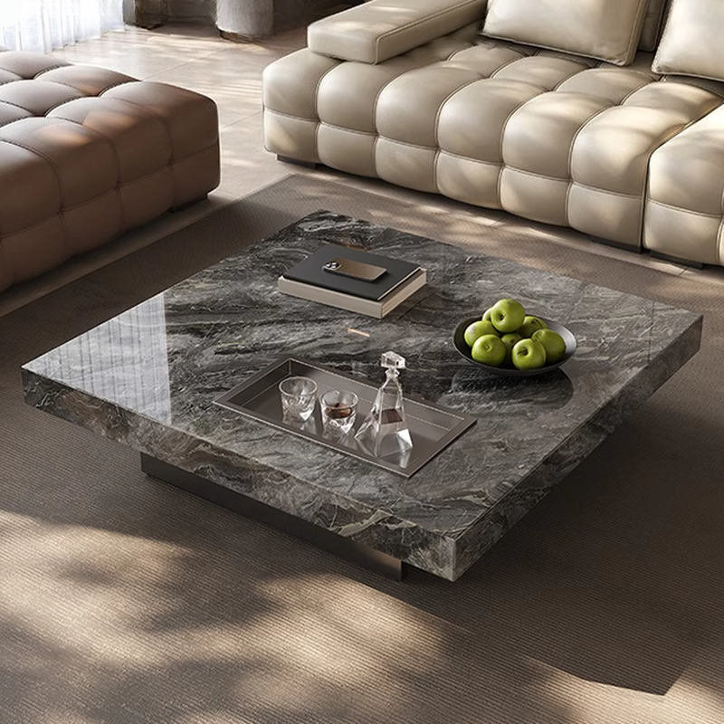 Dual Footing Geometric Figure/Square Accent Table for Home - image 8