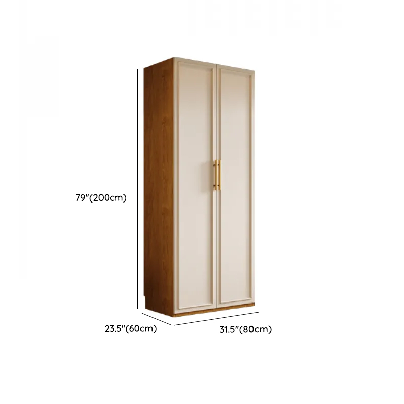 Cocoa Minimalist Laminate Wardrobe Closet with Soft Close Drawer, Soft Close Door, Interior Shelves, and Clothing Rod - image 14