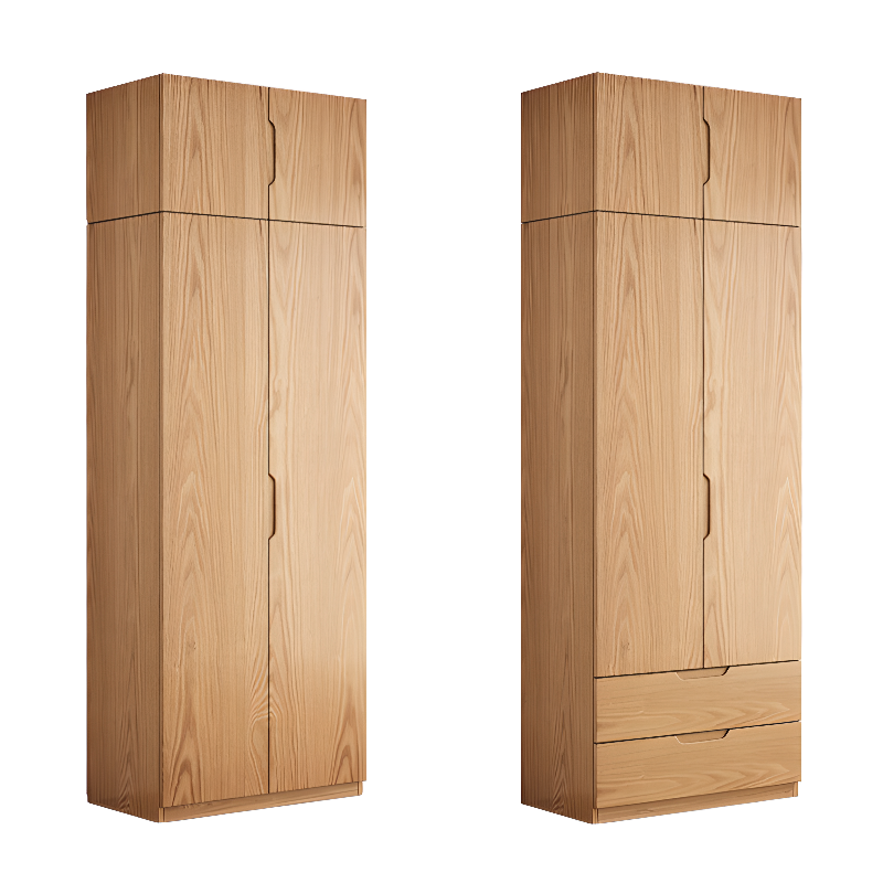 Unattached Natural Color Wardrobe/Non-Hanging Armoire with Gate - image 11