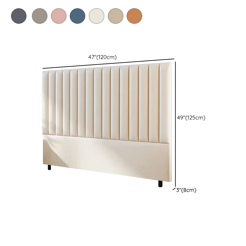 Modern Upholstered Pine Headboard with Leather Upholstery and Wood Legs - image 17