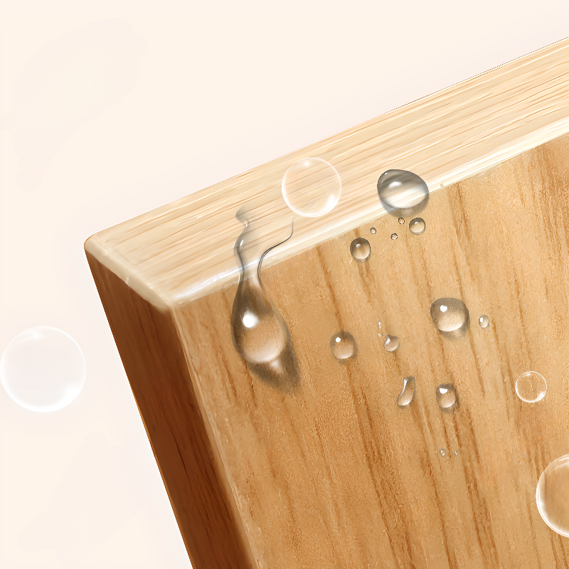 Wood Grain Minimalist Laminate Independent Wardrobe Closet with Soft Close Door, Interior Shelves, and Clothing Rod - image 4