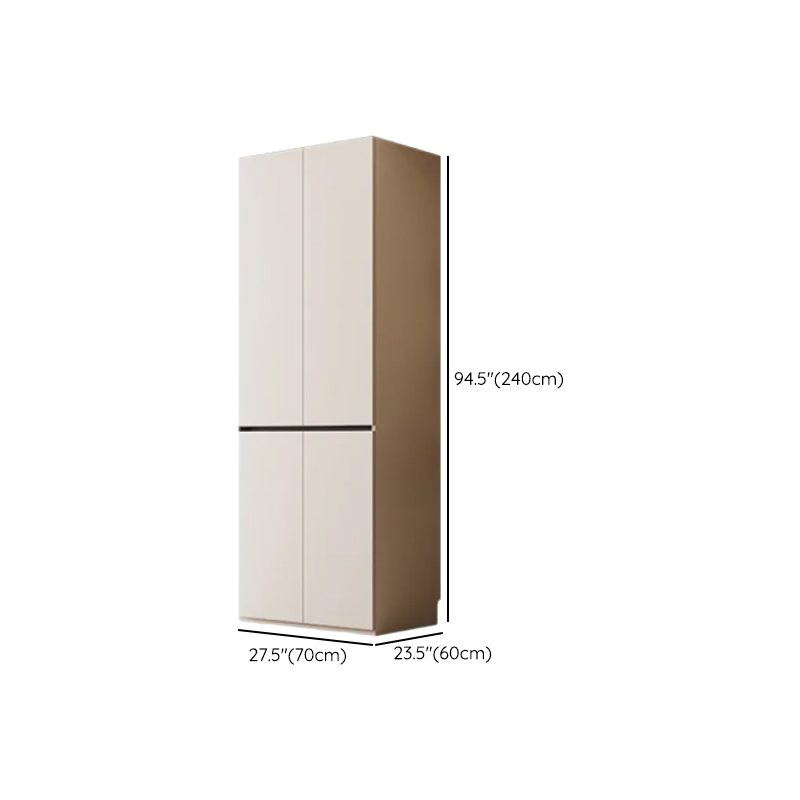 White Minimalist Laminate Independent Wardrobe Closet with Soft Close Drawer, Soft Close Door, and Interior Shelves - image 32