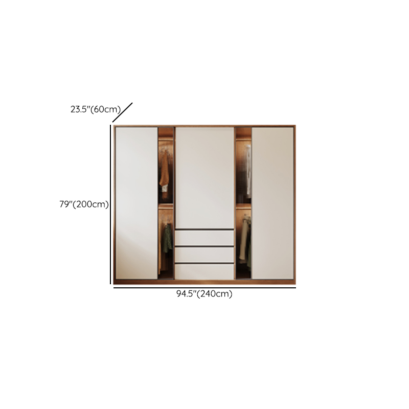 White Modish Lumber Independent Cabinet Armoire with Soft Close Drawer, Soft Close Door, and Interior Shelves - image 19