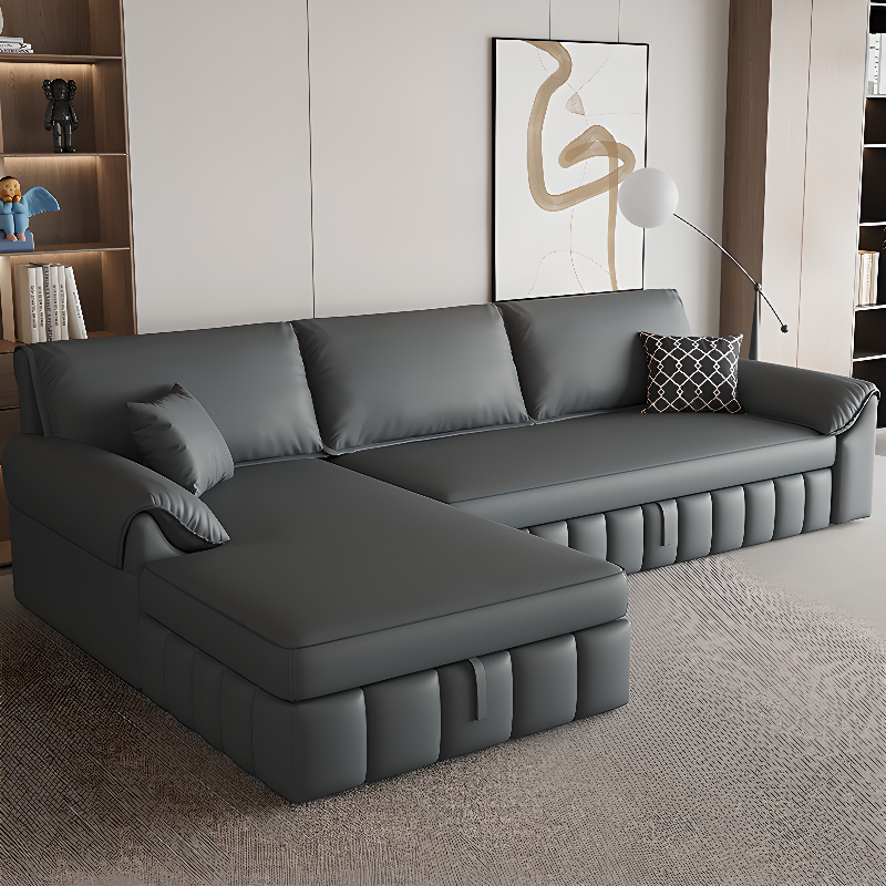L-Shape/Straight Left Hand Facing/Horizontal Sofa Recliner/Convertible Sofa with Under-seat-storage