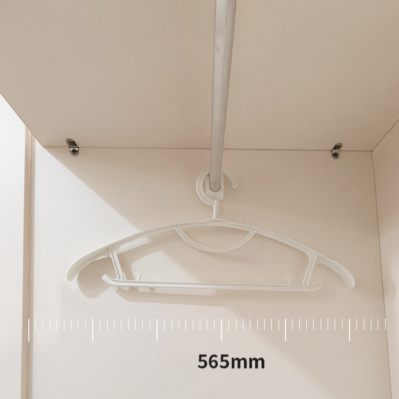 White Minimalist Pine Wood Wardrobe Closet with Soft Close Drawer, Soft Close Door, Interior Shelves, and Clothing Rod - image 3