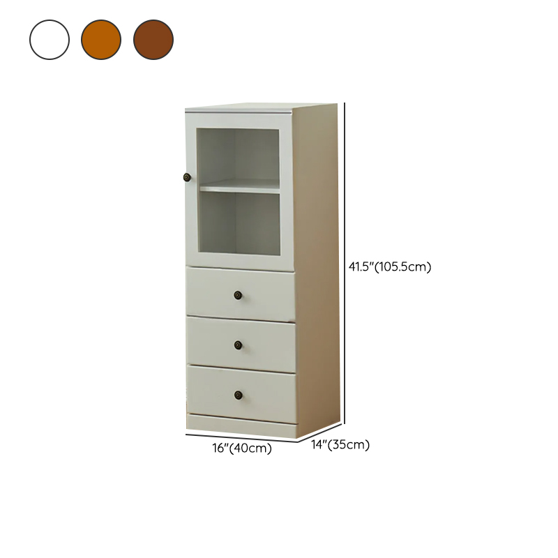 Modish Timber Console Dresser with 3/4/5 Drawers, Hutch Cabinets, and 2 Interior Shelves in Vertical Orientation - image 15