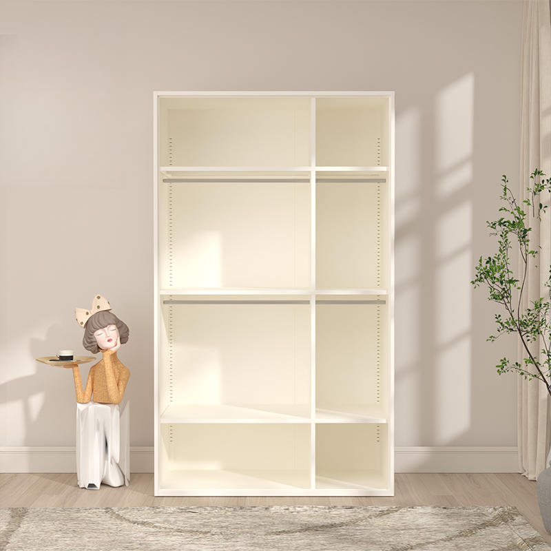 Chalk Casual Unattached Wardrobe with Adaptable Shelf, Soft Close Door, Hanging Rod, and Articulated Mechanism - image 8