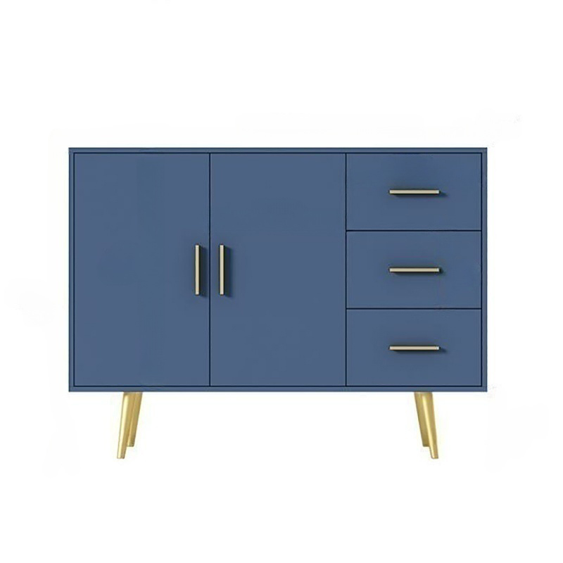 Floor Freestanding Buffet Table with Kitchen Appliance Storage for Living Room in a Glam Style - image 10