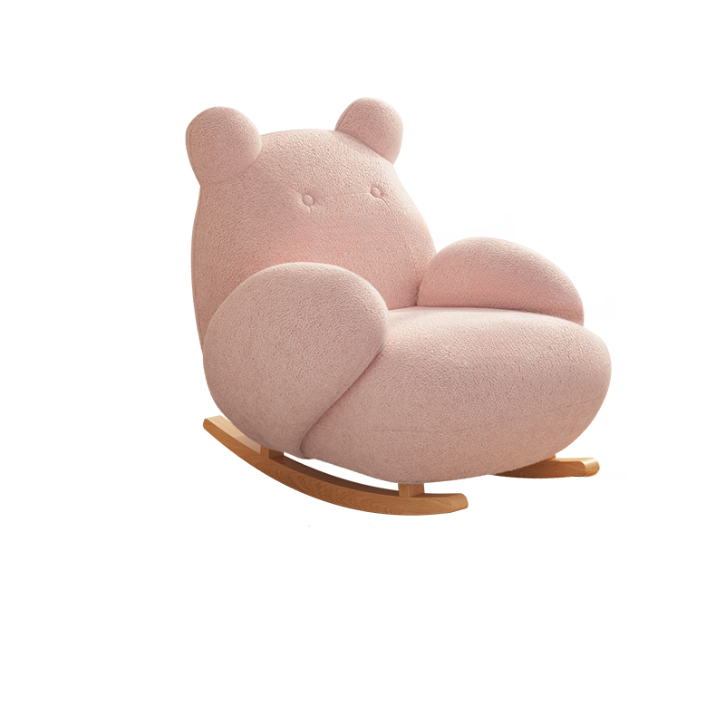 Contemporary Upholstered Rocking Chair with Cushioned Round Arm, Ottoman Included/Not Included - image 3