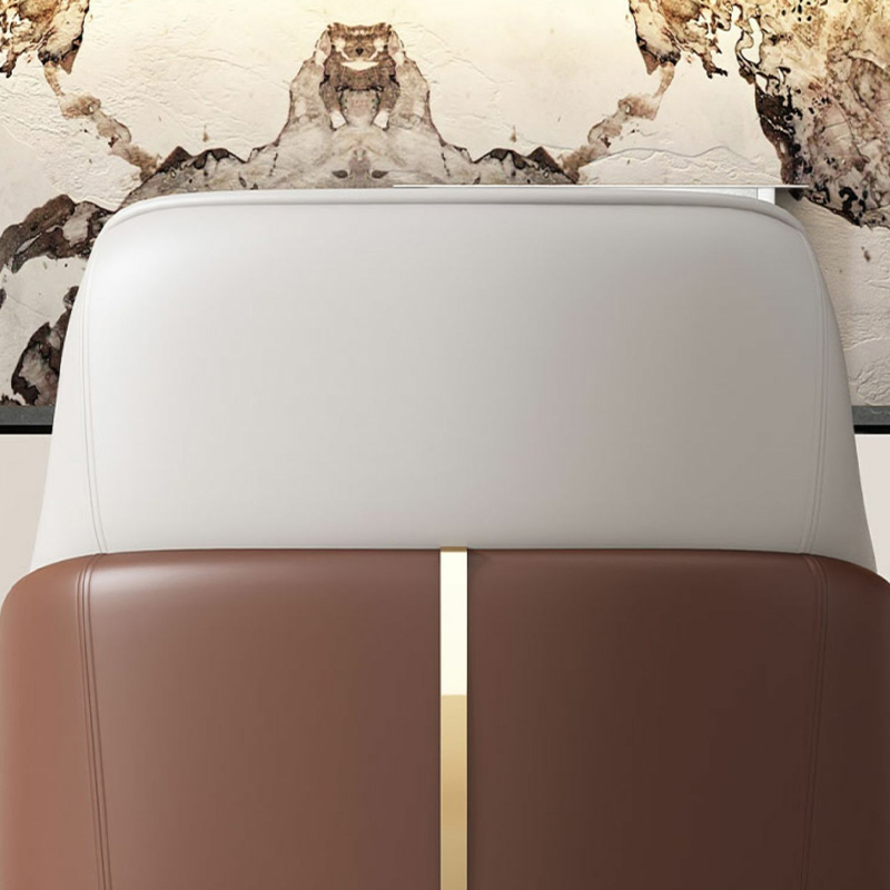Stylish Modern Sloped Arm Chair for Kitchen & Dining with Low Back and Arms - image 10