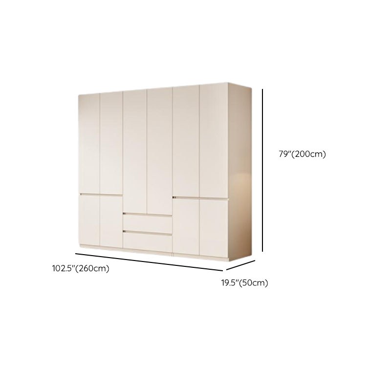 Modish Manufactured Wood Independent Armoire Cabinet with Soft Close Drawer, Soft Close Door, Interior Shelves, and Clothing Rod - image 11