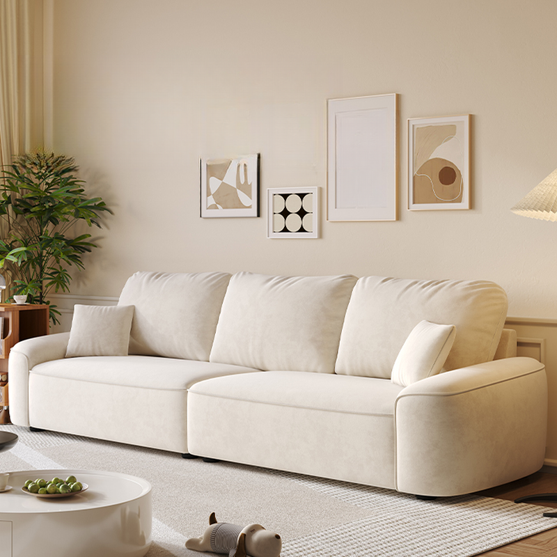 Tear Resistant Standard Sofa in Gray/Ivory/Citrus Color with 5 Pillows - image 8