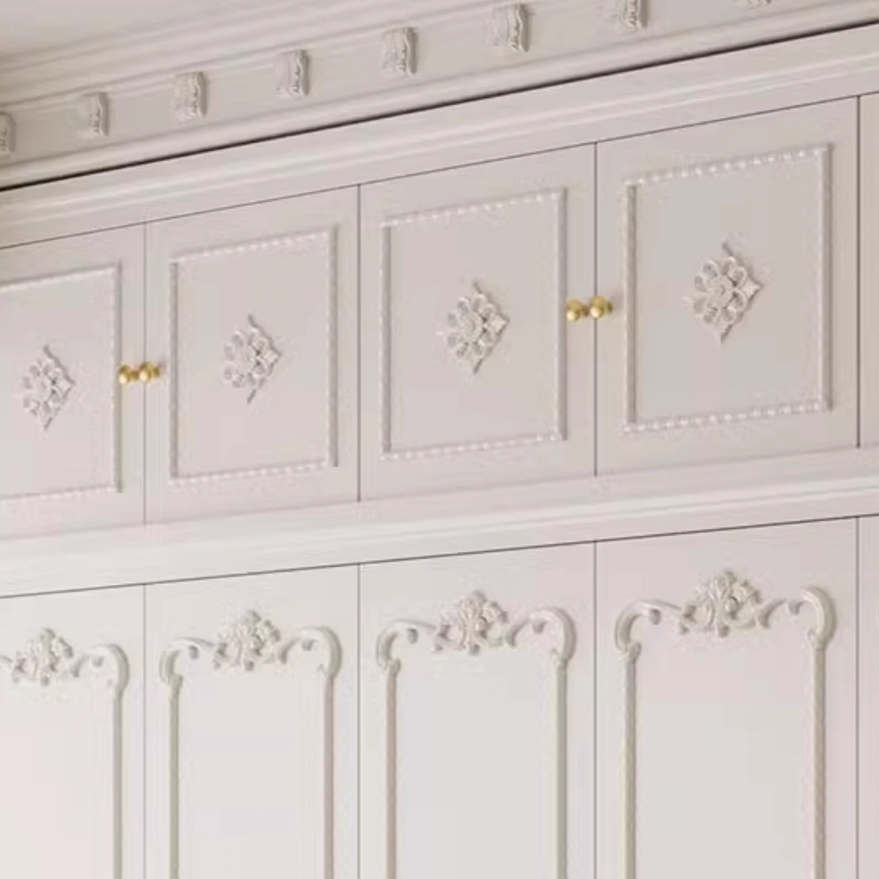 White Simple Timber Wardrobe Closet Soft Close Drawer Soft Close Door Interior Shelves - image 6