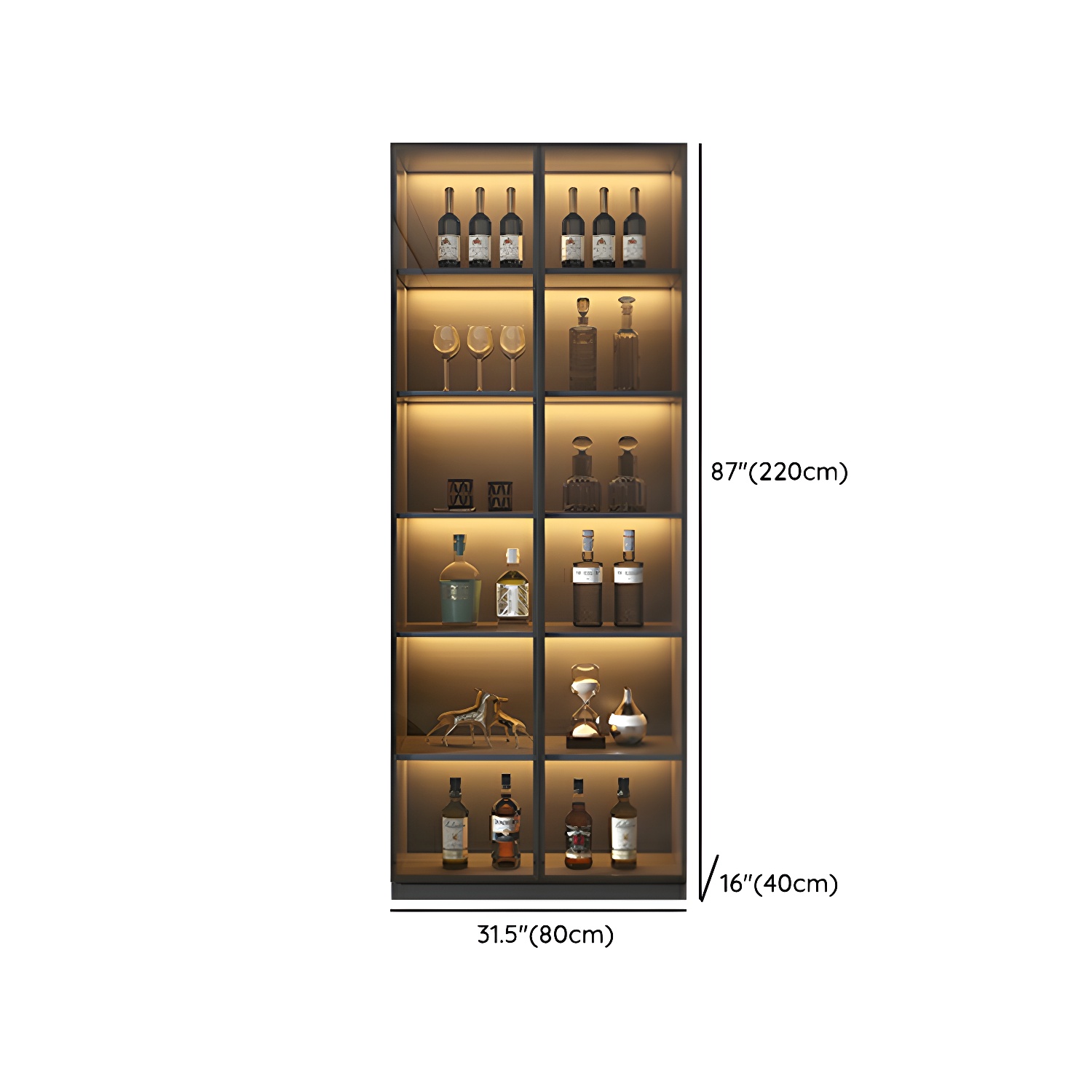 Living Room Modern Stone Sideboard Cabinet with Doors and Drawers - image 7