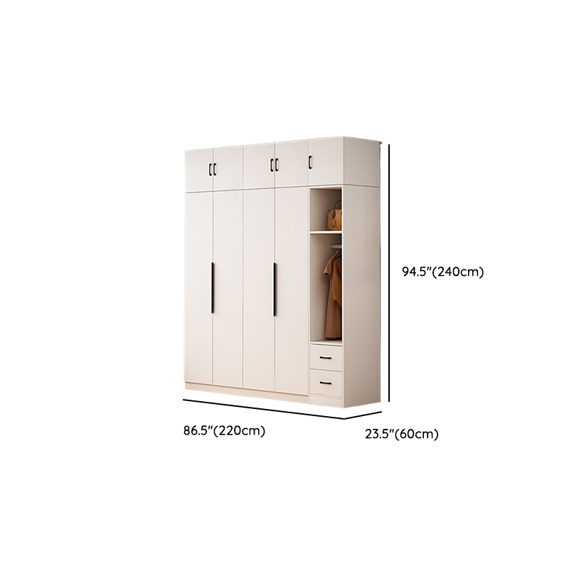 Modish Manufactured Wood Independent Armoire Cabinet with Soft Close Door, Interior Shelves, and Clothing Rod - image 20