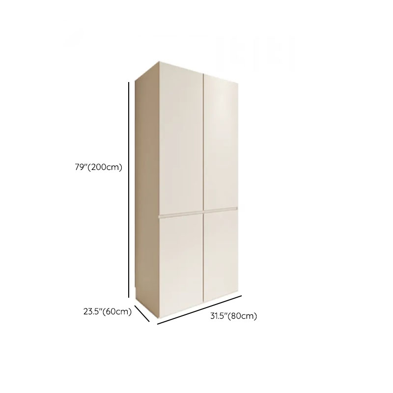 Beige Manufactured Wood Independent Wardrobe Closet with Soft Close Drawer, Soft Close Door, Interior Shelves, and Articulated Mechanism - image 16