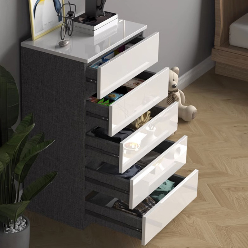 Contemporary Vertical/Horizontal Bleached Wood Semainier/Double Dresser/Bachelor Chest Pale Wood Finish 6 Drawers/5 Drawers/4 Drawers for Master Bedroom - image 11