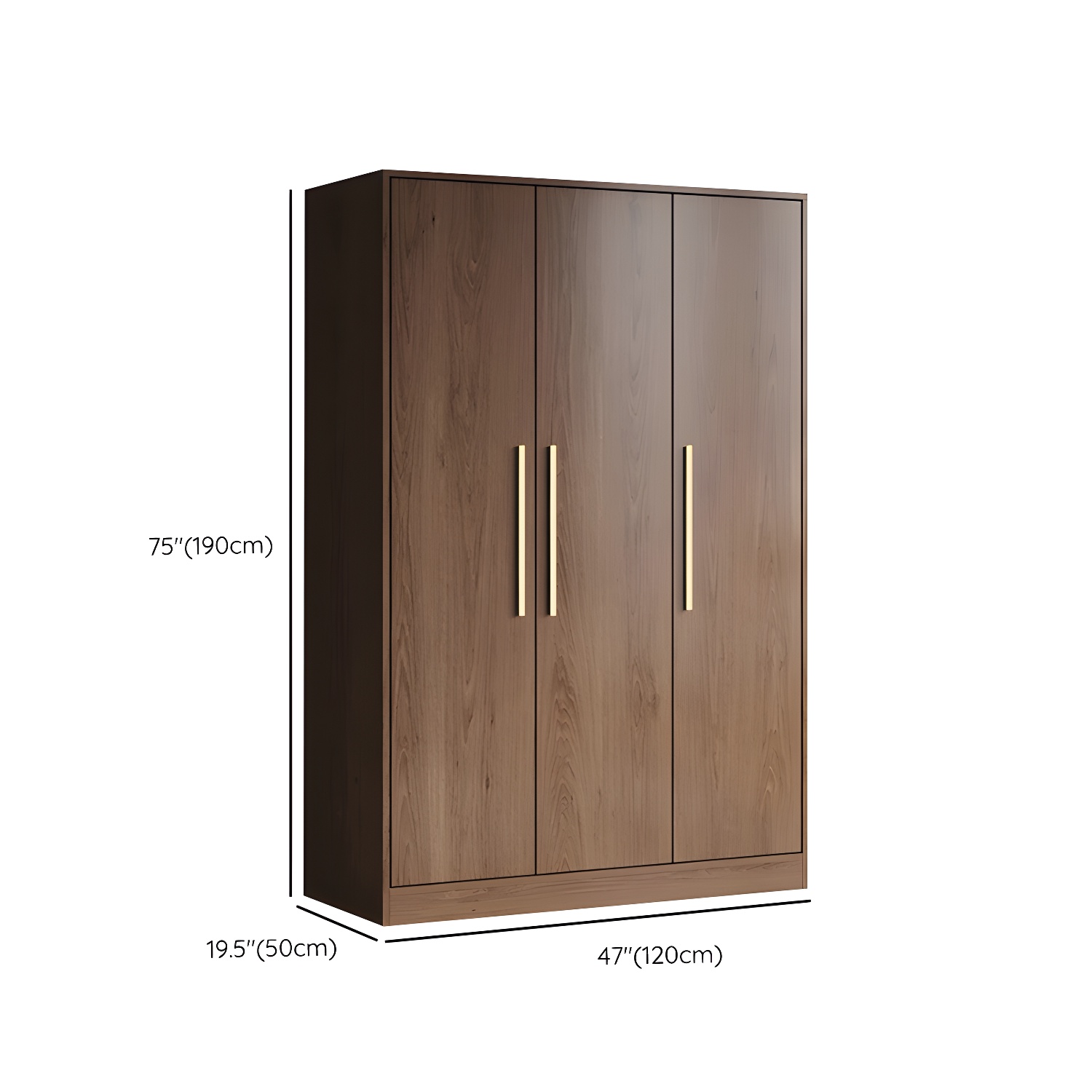 Wood Grain Design Armoires & Wardrobes with Soft Close Door and Storage Space - image 15