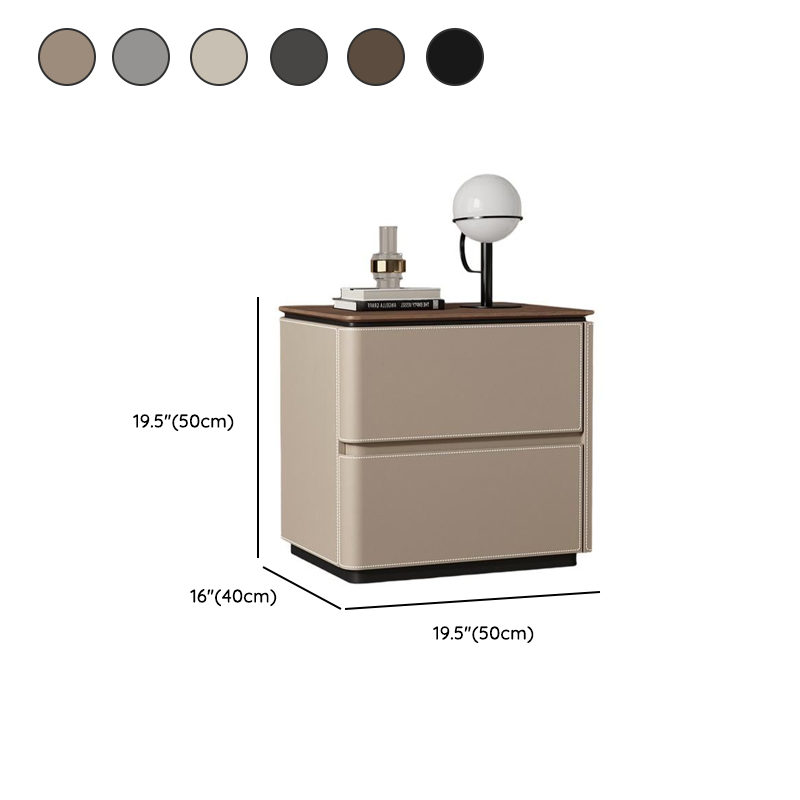Organic Modern Nightstand With Drawer Organization featuring 2 Drawers and Composite Wood Countertop - image 13