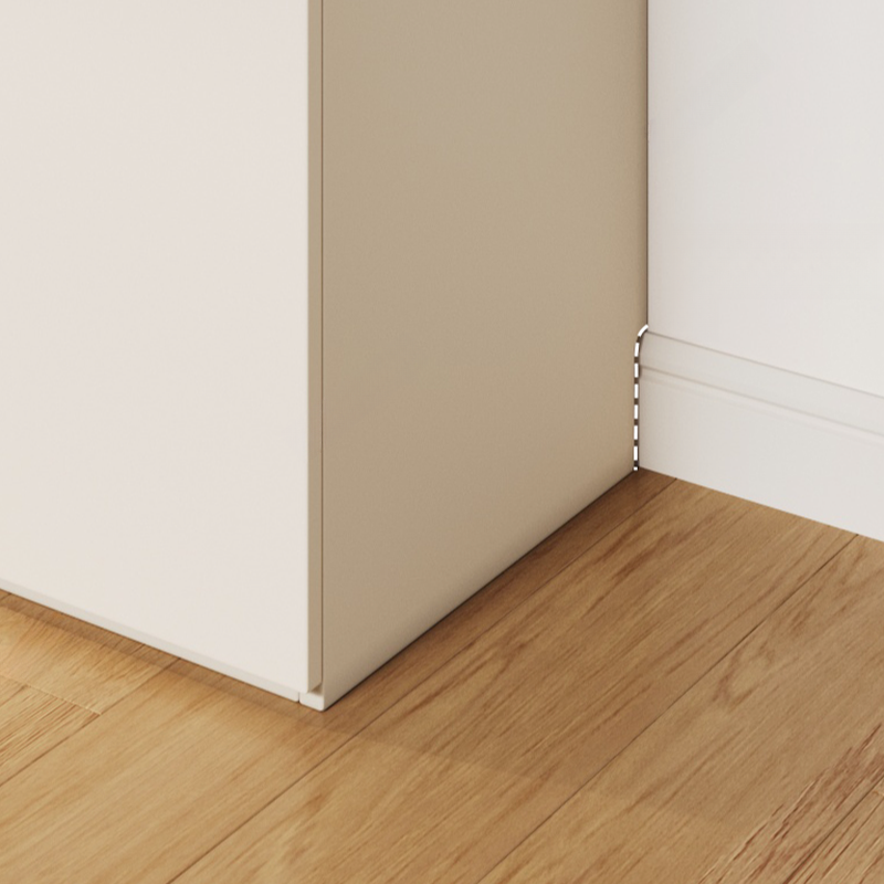 Beige Manufactured Wood Independent Wardrobe Closet with Soft Close Drawer, Soft Close Door, Interior Shelves, and Articulated Mechanism - image 5