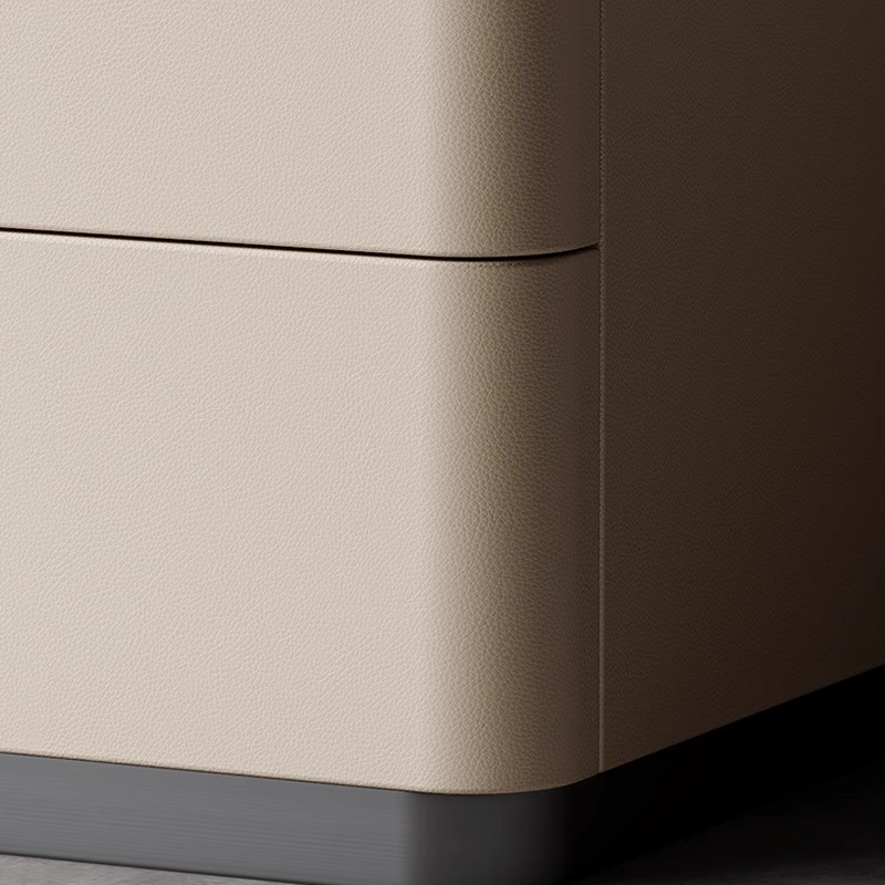 Modish Drawer Storage Bedside Table with 2 Drawers and Sintered Stone Countertop - image 16