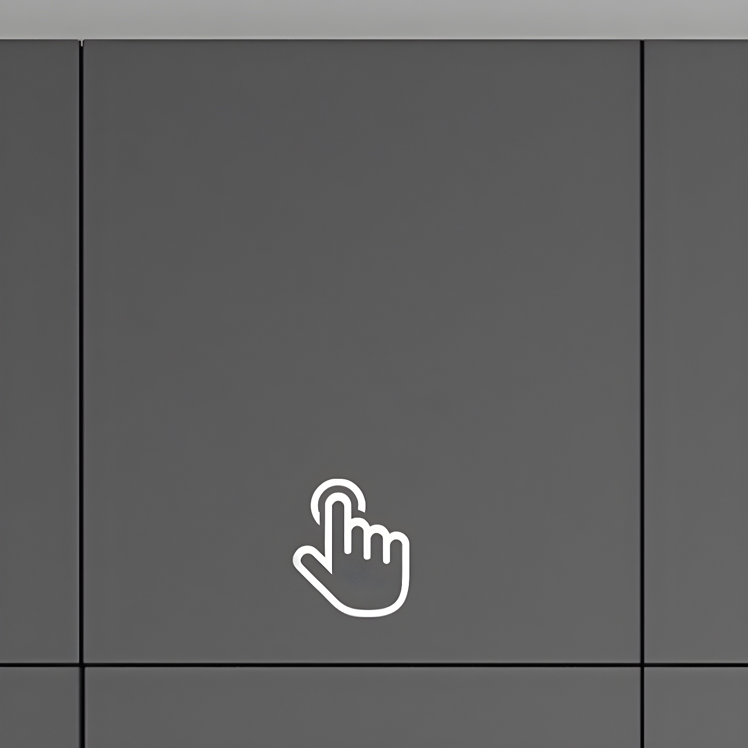 Contemporary Grey Storage Cabinet with Garment Rod Hinged Door Cabinet for Bedroom - image 12