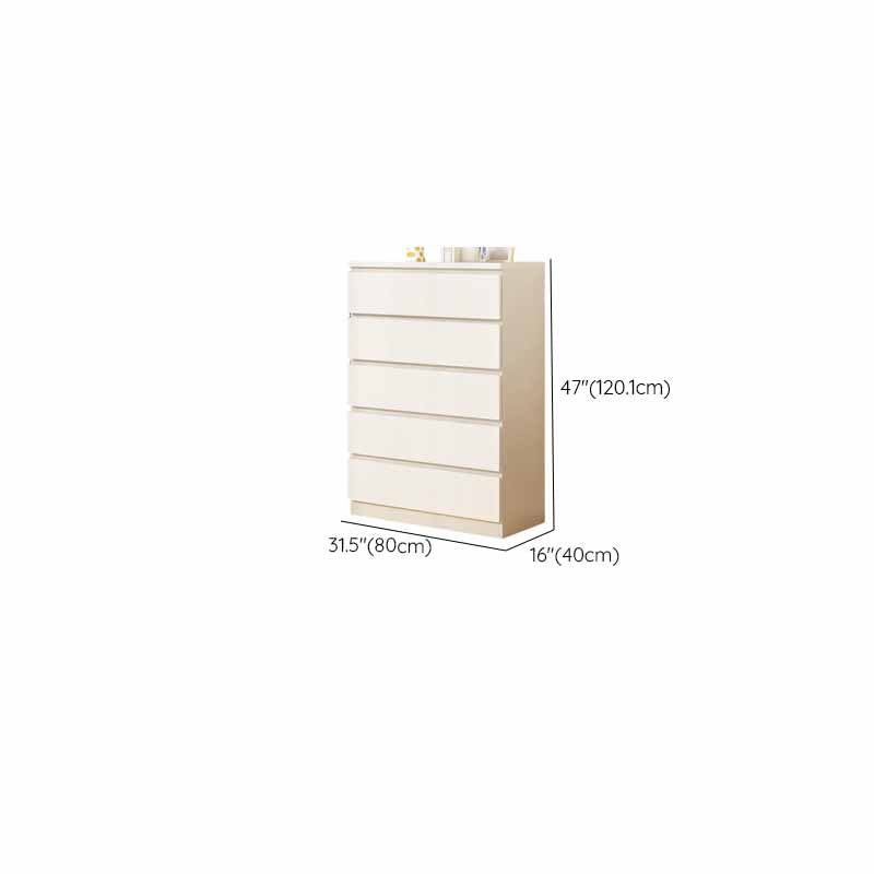 White Simple Manufactured Wood Console Dresser/Bachelor Chest/Lingerie Chest with 10/5/8 Drawers in Horizontal/Vertical Orientation - image 6