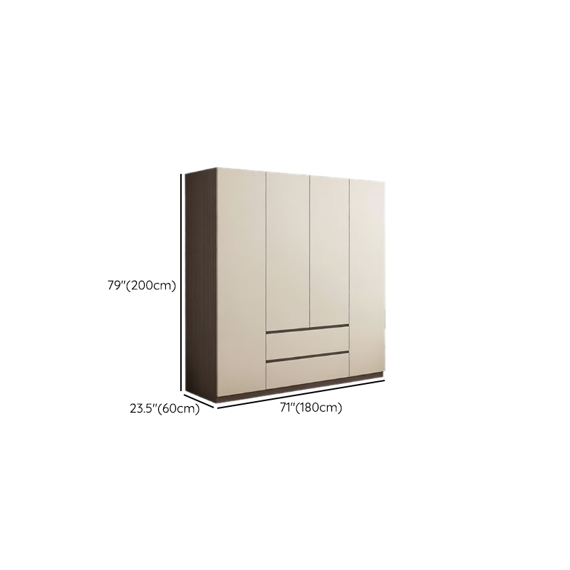 Modern Lumber Wardrobe Armoire with Soft Close Drawer, Soft Close Door, Interior Shelves, and Hanging Rod - image 9