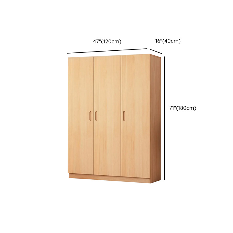 Freestanding Natural Wood Natural Wardrobe - image 12