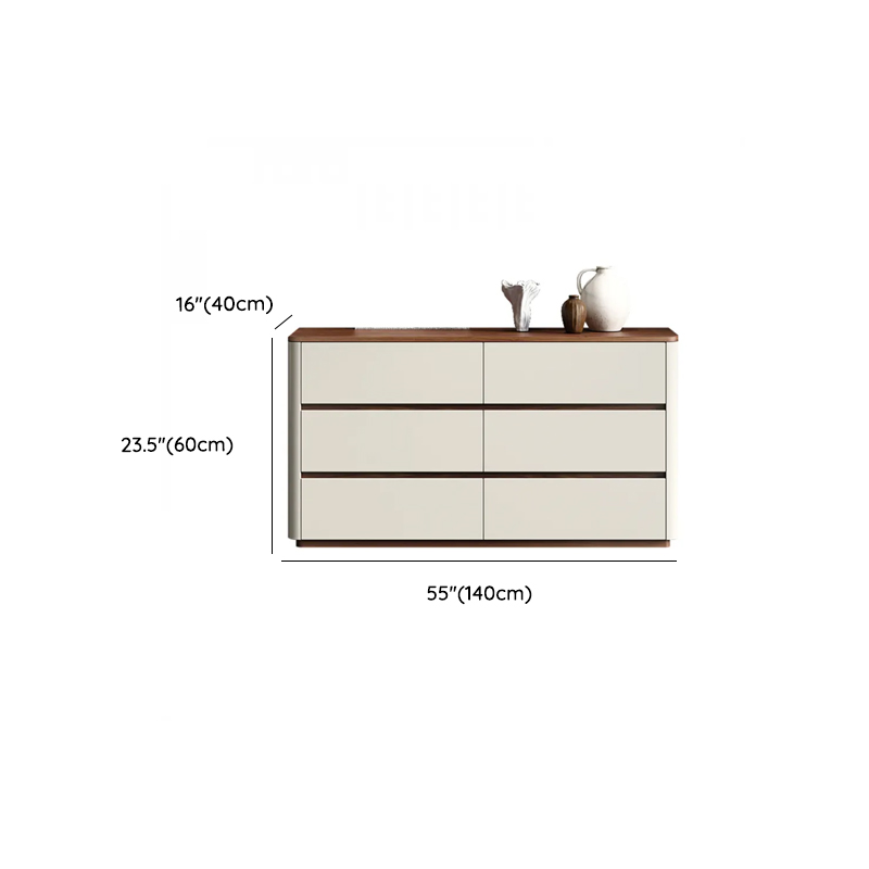 Off-White Simplistic Composite Wood Double Dresser/Bachelor Chest/Lingerie Chest with 8/6/3 Drawers in Horizontal/Vertical Orientation - image 19