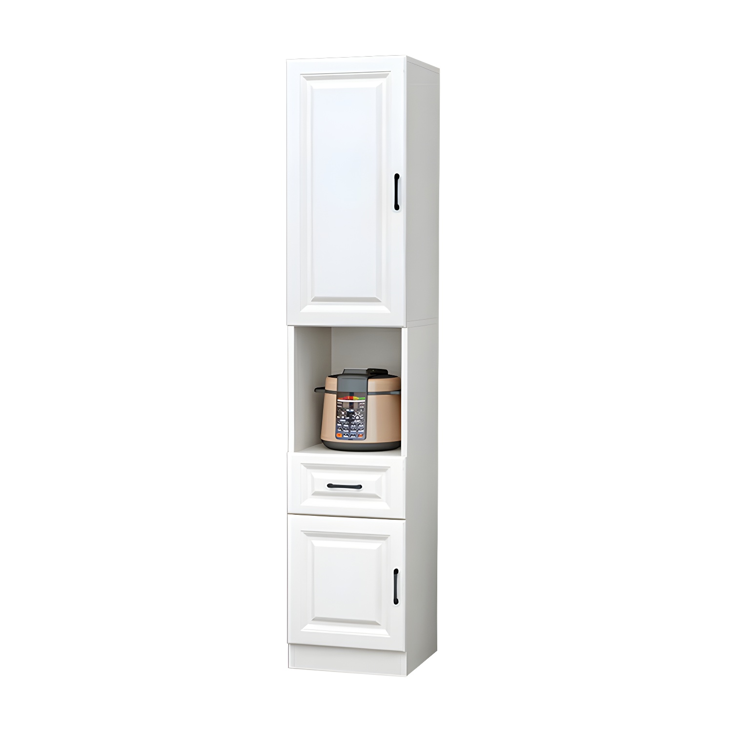 Wood Glam Server with Cabinets and Drawers - Narrow Size - Stylish and Functional - image 13