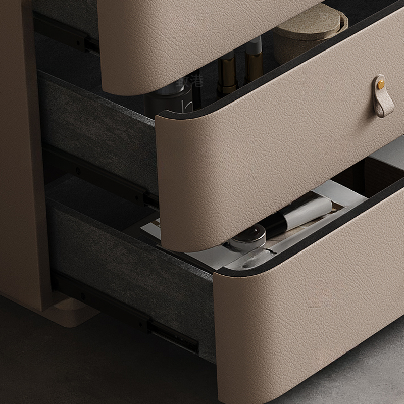 Tan Vanity Set with Scalable Telescopic and Push-Pull Features - image 7