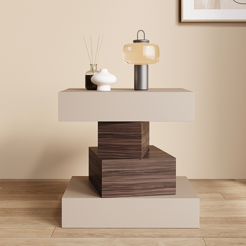 Scandinavian Synthetic Leather Drawer Storage Nightstand with 4 Drawers - image 10