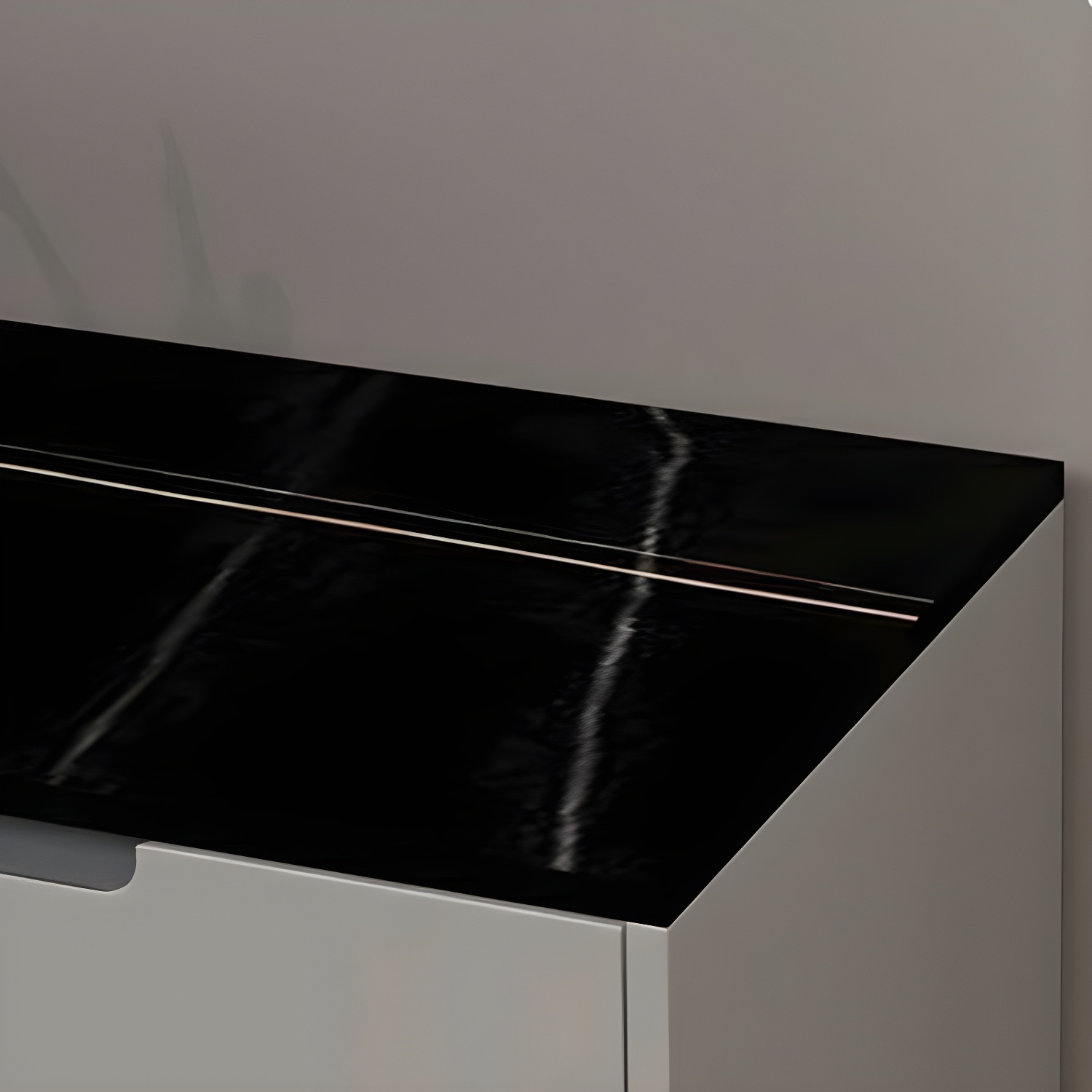 Modern Wood Sideboard with 3 Drawers and 3 Doors - Overall Dimensions 40cm W x 85cm H - image 10