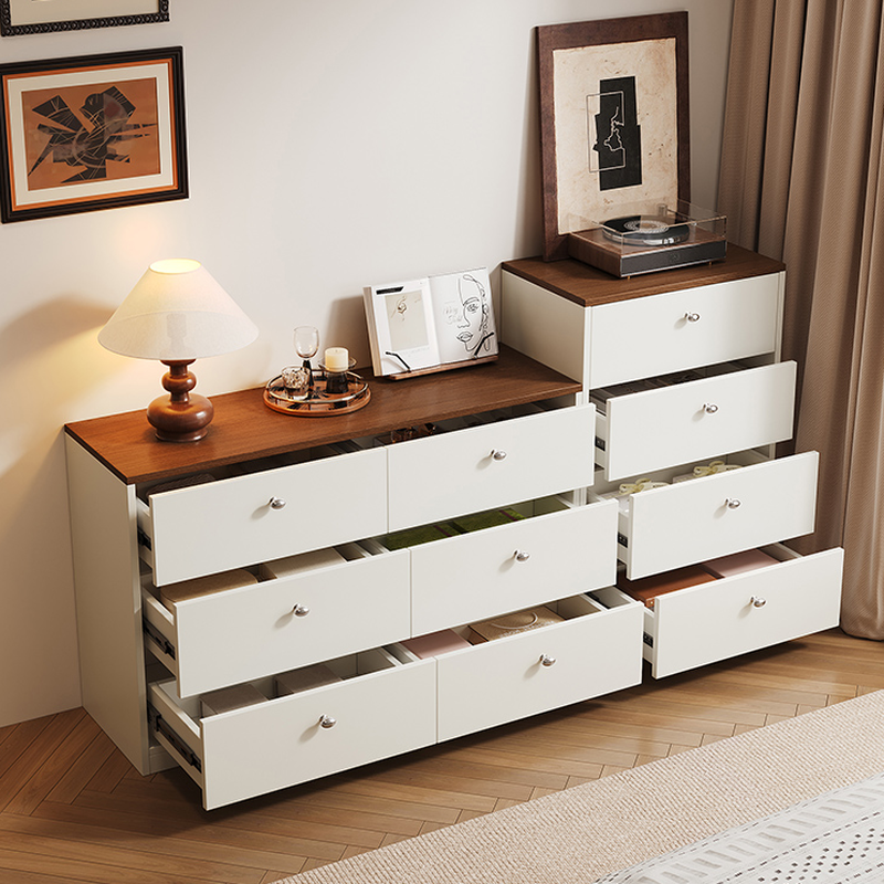 Simple Reclaimed Wood Double Dresser/Bachelor Chest with 8/6/4 Drawers in Horizontal/Vertical Orientation - image 6