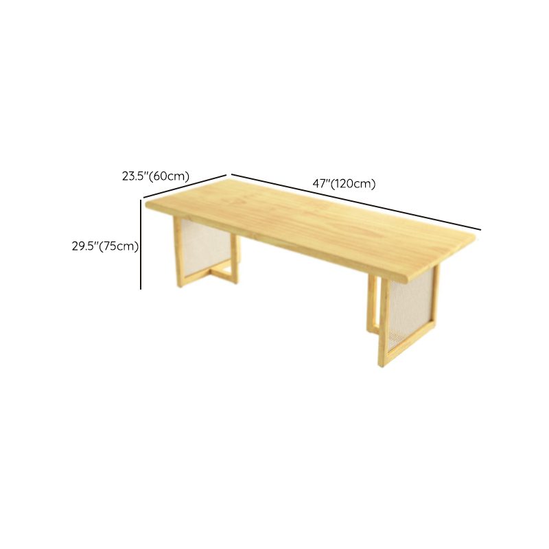 Natural Pine Wood Dining Table Set in Natural Color for 4 People/11 People/Seats 8 - image 12