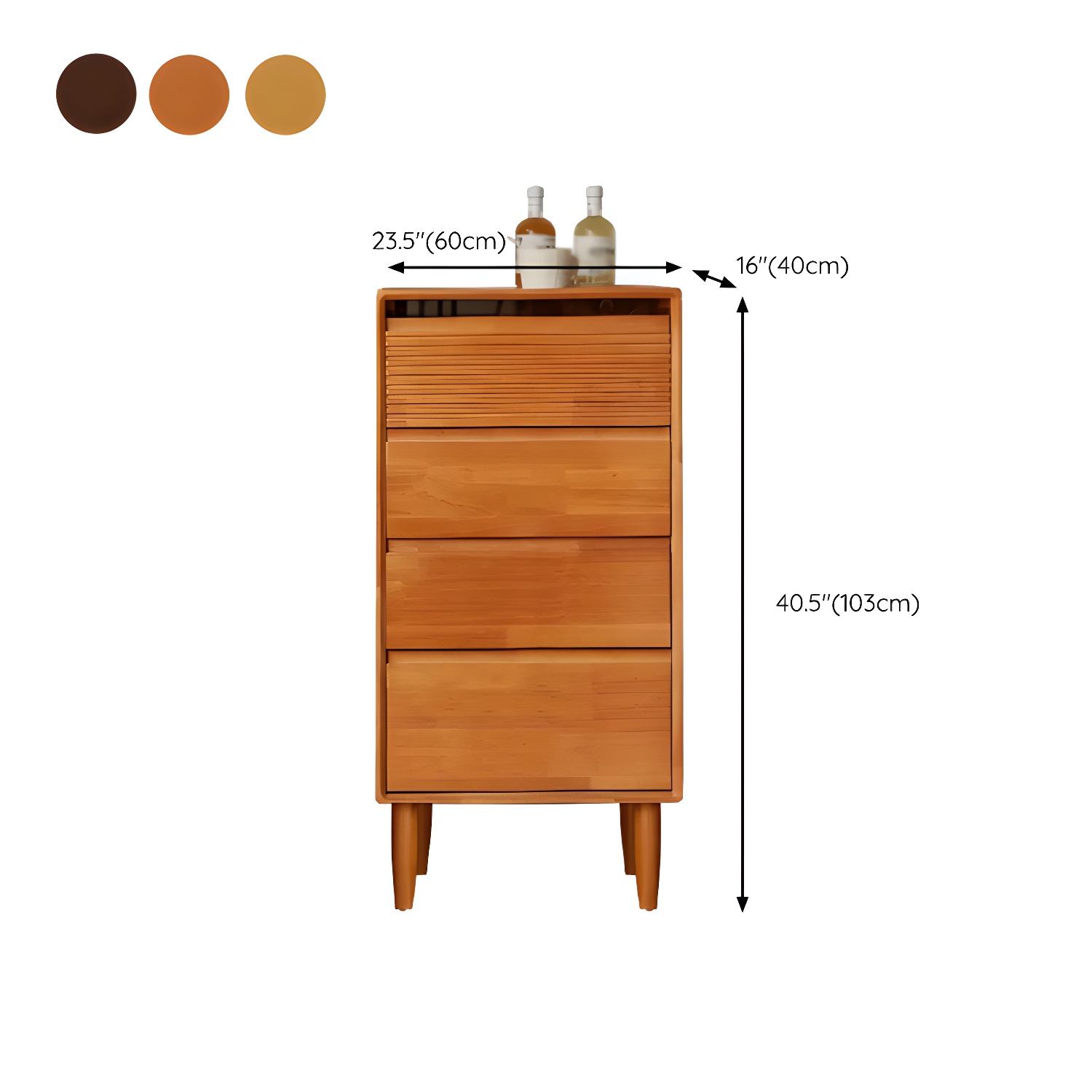 Cabinetry Concept Modern Wood Dresser with Drawers in Narrow Width - image 23