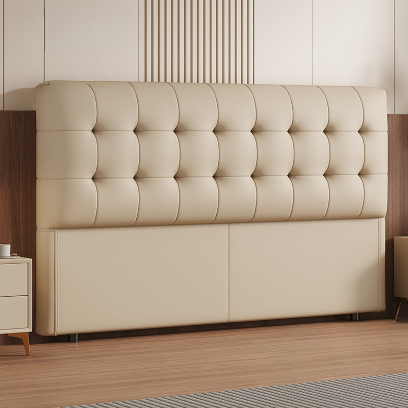 Trendy Panel Headboard with No Distressing, Piled Tufted Rectangle Design for King/Queen/Full Bed, Featuring Sponge Upholstery and Standard Height - image 10