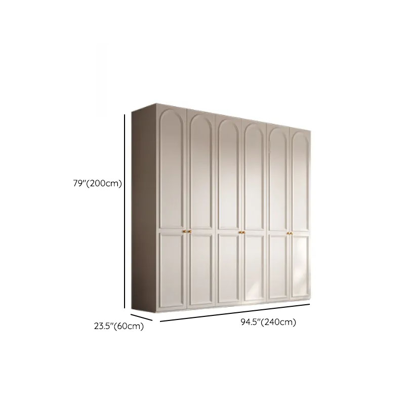 White Casual Wood Independent Armoire Cabinet with Soft Close Drawer, Soft Close Door, and Interior Shelves - image 16