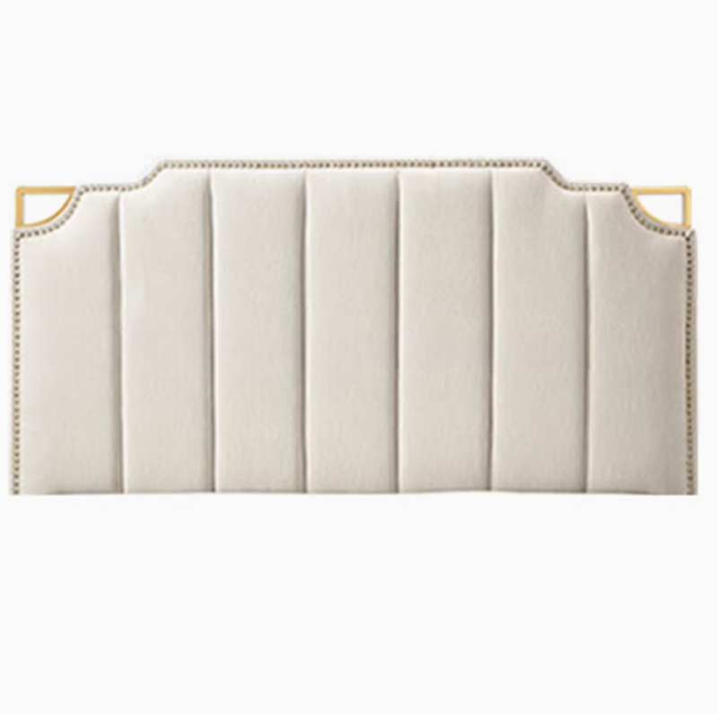 No Distressing Twin XL/Full/Queen Panel Headboard with Nailhead Border, Portman Shape, Sponge Fill, Wall Mounted, Low Height - image 5