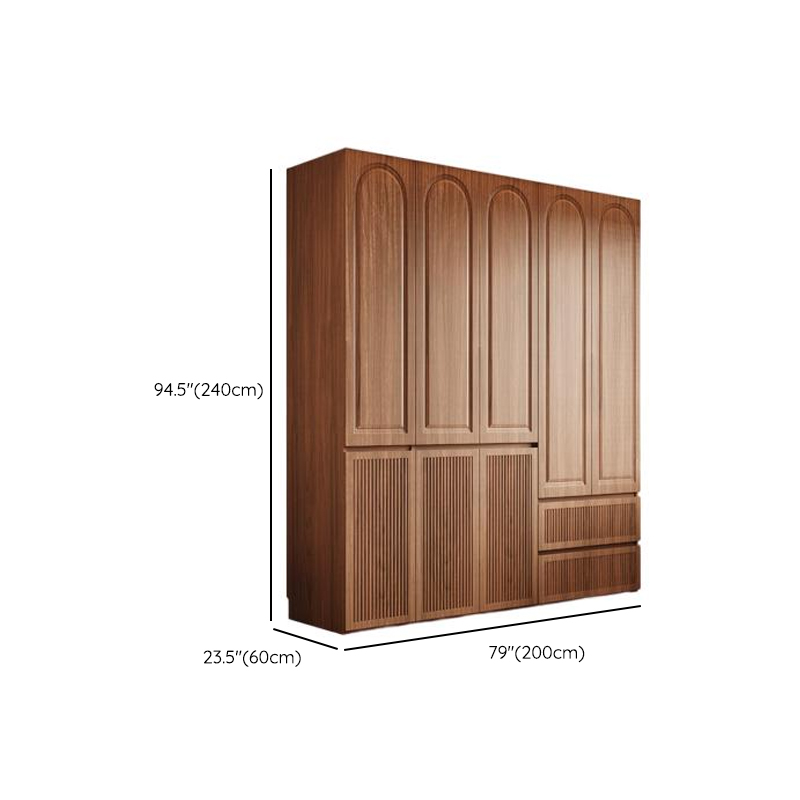 Acorn Minimalist Natural Wood Independent Wardrobe Closet with Soft Close Drawer, Soft Close Door, and Interior Shelves - image 22