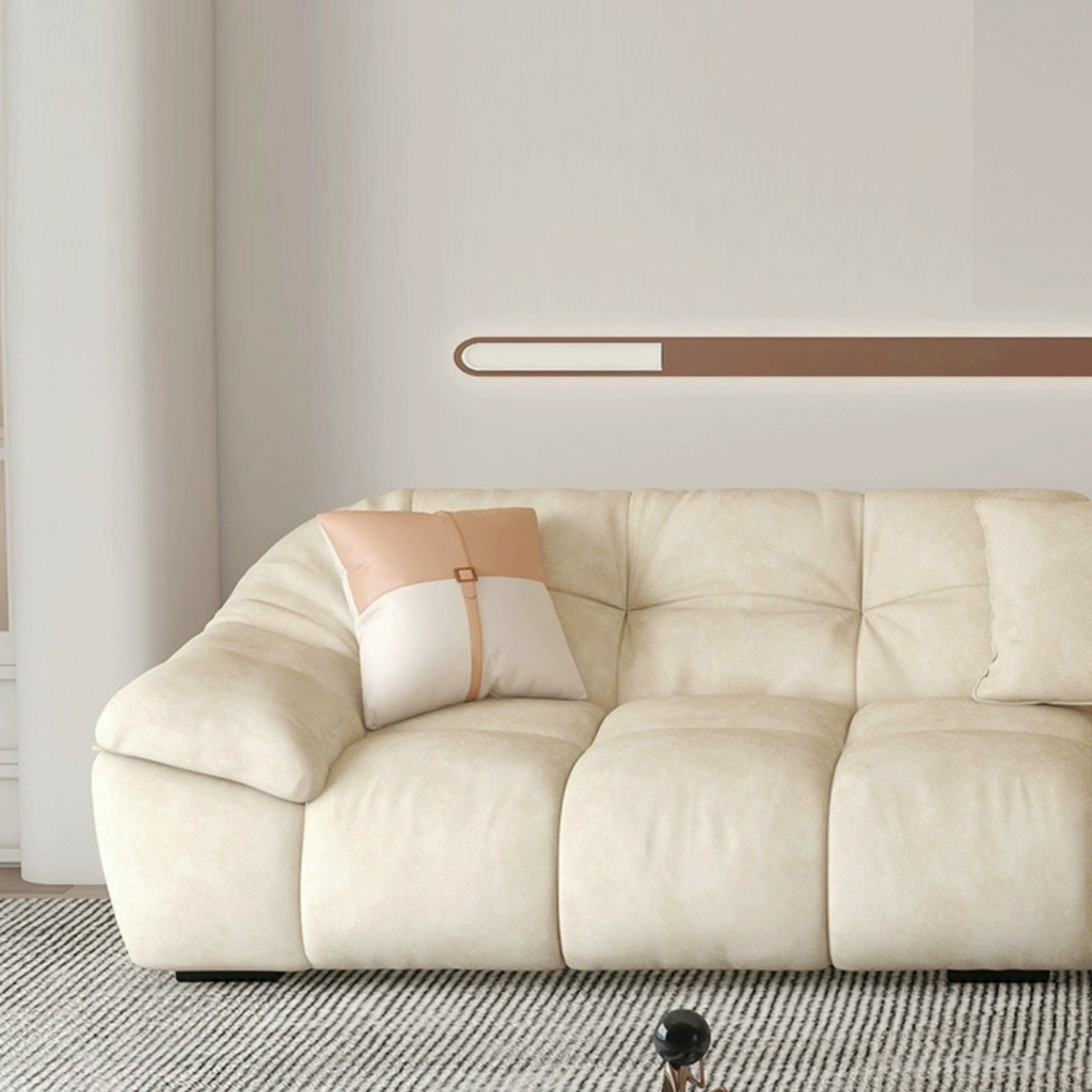 Comfortable Polyester Blend Showcase Sectional Sofa for Contemporary Home Decor - image 10