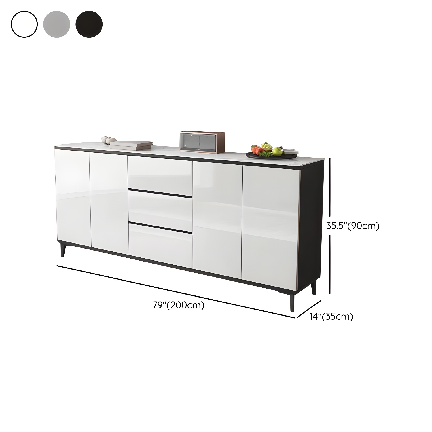 Contemporary Sideboard Cabinet with Drawer and Door for Living Room - image 24