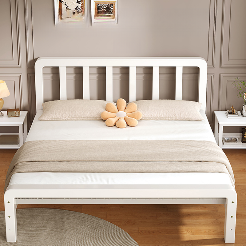 Minimalist Solid Color Tatami Bed/Platform Bed with Alloy Frame and Leg - image 4